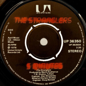 The Stranglers - 5 Minutes 7 Inch Vinyl Single (7 Inch Record)