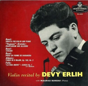 Devy Erlih, Maurice Bureau - Violin Recital By Devy Erlih Vinyl LP (LP Record)