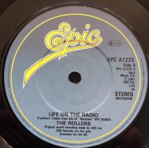 The Rollers - Life On The Radio 7 Inch Vinyl Single (7 Inch Record)