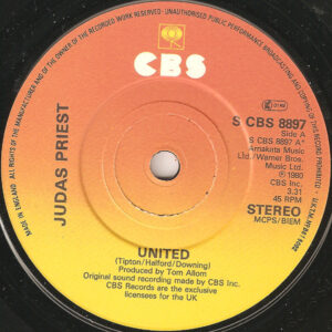 Judas Priest - United 7 Inch Vinyl Single (7 Inch Record)