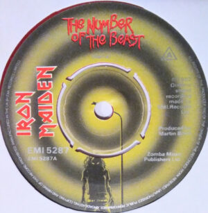 Iron Maiden - The Number Of The Beast 7 Inch Vinyl Single (7 Inch Record, Red Vinyl)