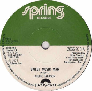 Millie Jackson - Sweet Music Man 7 Inch Vinyl Single (7 Inch Record)