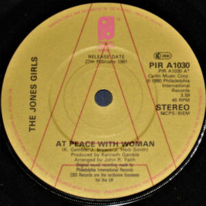 The Jones Girls - At Peace With Woman 7 Inch Vinyl Single (7 Inch Record, Promo)