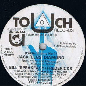 Bill (Speakeasy) Fredericks - Jack 'Legs' Diamond 7 Inch Vinyl Single (7 Inch Record)