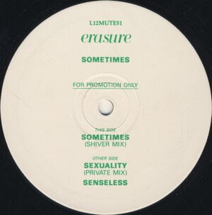 Erasure - Sometimes 12 Inch Vinyl (12 Inch Single, Promo)