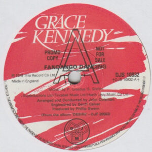 Grace Kennedy - Fandango Dancing 7 Inch Vinyl Single (7 Inch Record, Promo)