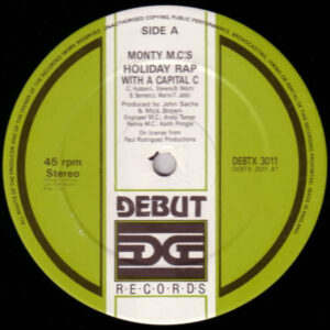 Monty M.C.'S - Holiday Rap With A Capital C 12 Inch Vinyl Single (12 Inch Record)