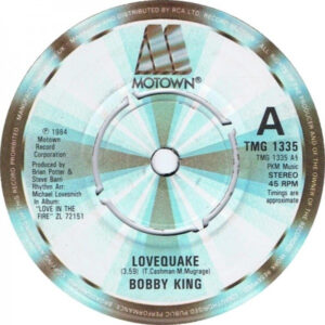 Bobby King - Lovequake 7 Inch Vinyl Single (7 Inch Record)