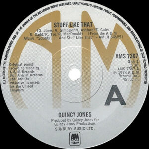 Quincy Jones - Stuff Like That 7 Inch Vinyl Single (7 Inch Record)