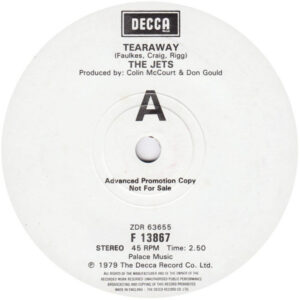 The Jets - Tearaway 7 Inch Vinyl Single (7 Inch Record, Promo)