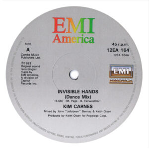 Kim Carnes - Invisible Hands 12 Inch Vinyl (12 Inch Single)