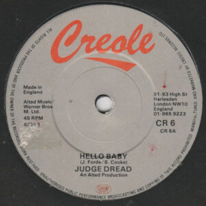 Judge Dread - Hello Baby 7 Inch Vinyl Single (7 Inch Record)