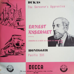 Dukas - Honegger / L'Orchestre De La Société Des Concerts Du Conservatoire De Paris, Ernest Ansermet - The Sorcerer's Apprentice 10 Inch Vinyl (10 Inch Record, Mono)