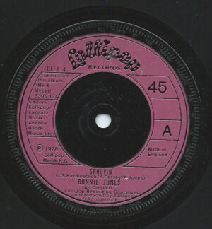 Ronnie Jones - Groovin' 7 Inch Vinyl Single (7 Inch Record)