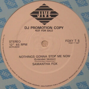 Samantha Fox - Nothing's Gonna Stop Me Now 12 Inch Vinyl Single (12 Inch Record, Promo)