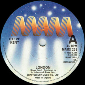 Steve Kent - London 7 Inch Vinyl Single (7 Inch Record)