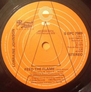 Lorraine Johnson - Feed The Flame 7 Inch Vinyl Single (7 Inch Record, Promo)