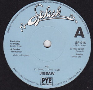 Jigsaw - "I" 7 Inch Vinyl Single (7 Inch Record)