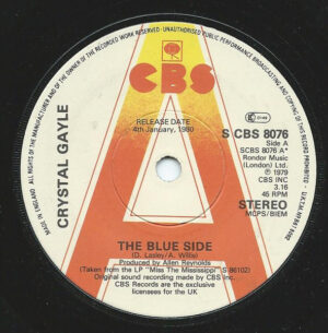 Crystal Gayle - The Blue Side 7 Inch Vinyl Single (7 Inch Record, Promo)