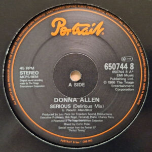 Donna Allen - Serious (Delirious Mix) 12 Inch Vinyl Single (12 Inch Record)