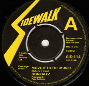 Gonzalez - Move It To The Music 7 Inch Vinyl Single (7 Inch Record, Promo)