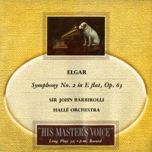 Elgar, Sir John Barbirolli, Hallé Orchestra - Symphony No. 2 In E Flat, Op. 63 Vinyl LP (LP Record, Album, Mono)