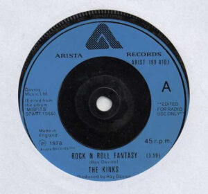 The Kinks - Rock 'n' Roll Fantasy 7 Inch Vinyl Single (7 Inch Record, Promo)