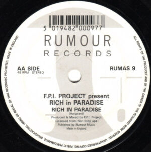 FPI Project Featuring Sharon Dee Clarke - Rich In Paradise "Going Back To My Roots" 7 Inch Vinyl Single (7 Inch Record)