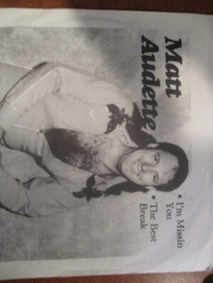 Matt Audette - I'm Missing You / The Best Break 7 Inch Vinyl Single (7 Inch Record)