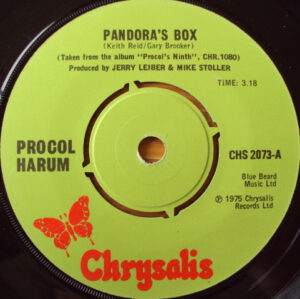 Procol Harum - Pandora's Box 7 Inch Vinyl Single (7 Inch Record)