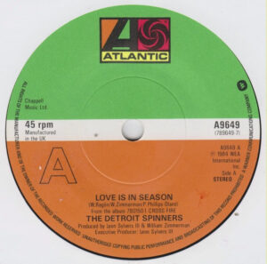 Detroit Spinners - Love Is In Season 7 Inch Vinyl Single (7 Inch Record)