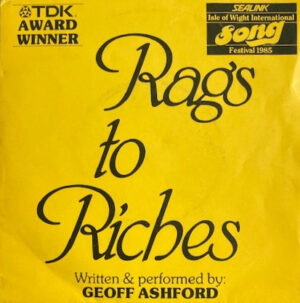 Geoff Ashford - Rags To Riches 7 Inch Vinyl Single (7 Inch Record, EP)