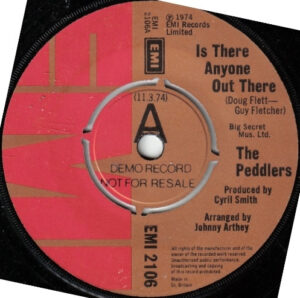 The Peddlers - Is There Anyone Out There 7 Inch Vinyl Single (7 Inch Record, Promo)