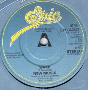 New Musik - Warp 7 Inch Vinyl Single (7 Inch Record, Promo)