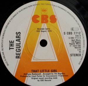 The Regulars - That Little Girl 7 Inch Vinyl Single (7 Inch Record, Promo)