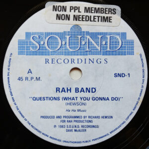 RAH Band - Questions (What You Gonna Do) 7 Inch Vinyl Single (7 Inch Record)