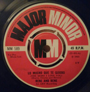 Rene and Rene - Lo Mucho Que Te Quiero (The More I Love You) / Lloraras 7 Inch Vinyl Single (7 Inch Record)