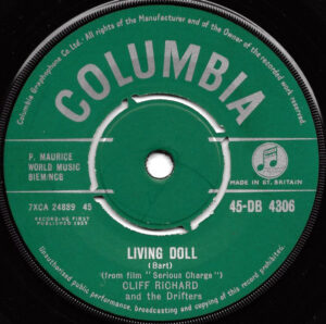 Cliff Richard And The Drifters - Living Doll 7 Inch Vinyl Single (7 Inch Record)