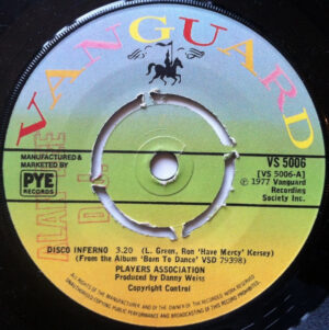 Players Association - Disco Inferno  7 Inch Vinyl Single (7 Inch Record)