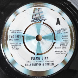 Billy Preston and Syreeta - Please Stay 7 Inch Vinyl Single (7 Inch Record)
