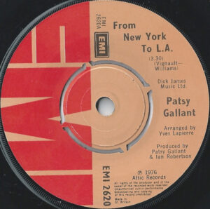 Patsy Gallant - From New York To L.A. 7 Inch Vinyl Single (7 Inch Record)