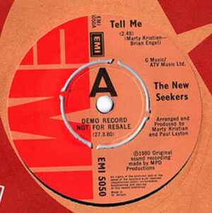 The New Seekers - Tell Me 7 Inch Vinyl Single (7 Inch Record, Promo)