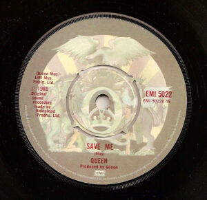 Queen - Save Me 7 Inch Vinyl Single (7 Inch Record)