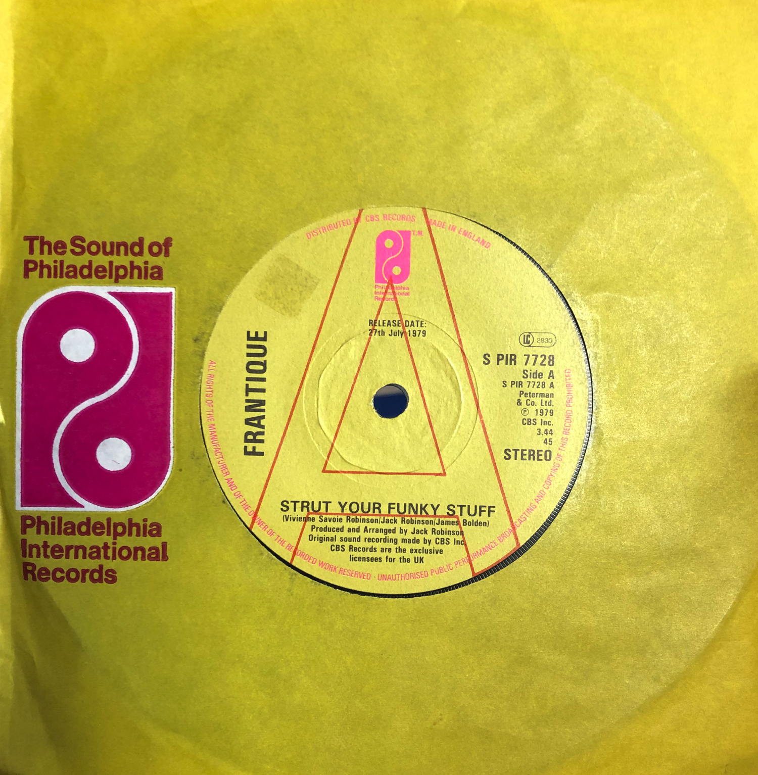 Frantique – Strut Your Funky Stuff 7-Inch Vinyl Promo: A Disco Funk Gem