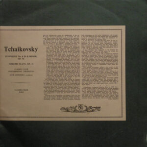 Tchaikovsky - Classics Club Philharmonic Orchestra, Igor Rebetzky - Symphony No. 6 In B Minor, Op. 74 / Marche Slave, Op. 31 Vinyl LP (LP Record)