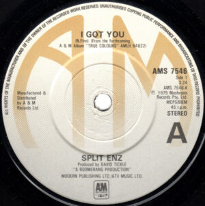 Split Enz - I Got You 7 Inch Vinyl Single (7 Inch Record)