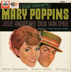 Various - Walt Disney's Mary Poppins: Original Cast Sound Track (LP, Album, Mono) (Very Good Plus (VG+))