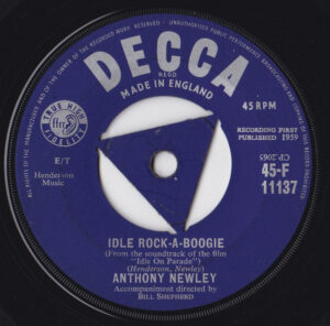 Anthony Newley - Idle Rock-A-Boogie 7 Inch Vinyl Single (7 Inch Record)