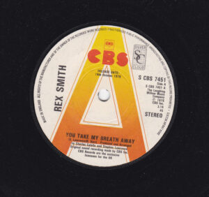 Rex Smith - You Take My Breath Away 7 Inch Vinyl Single (7 Inch Record, Promo)