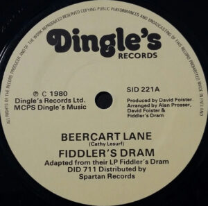 Fiddler's Dram - Beercart Lane (Dancing In The Moonlight) 7 Inch Vinyl Single (7 Inch Record)